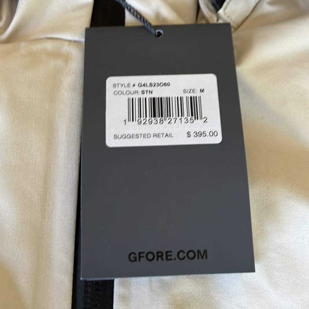 G/Fore Women's Water Resistant Anorak W/Removable Hood in Stone Size M NWT - Picture 11 of 13